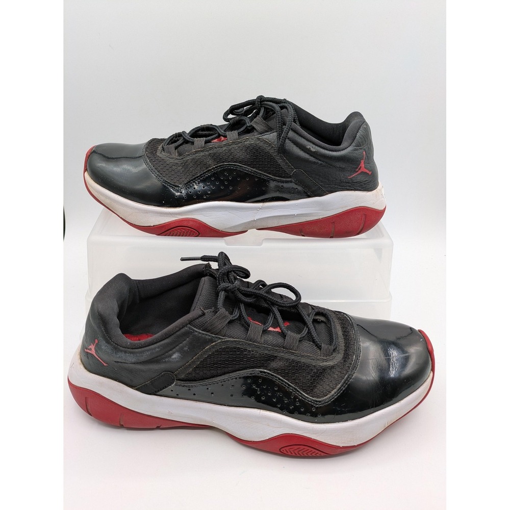 Jordan DM0844-005 Shoes Mens Size 10.5 Black Red Leather Low Top Basketball